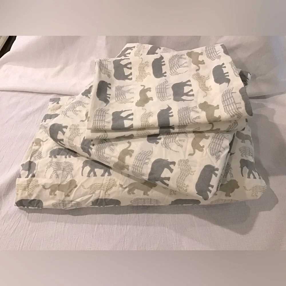 Restoration Hardware Safari Animal Sheet Set